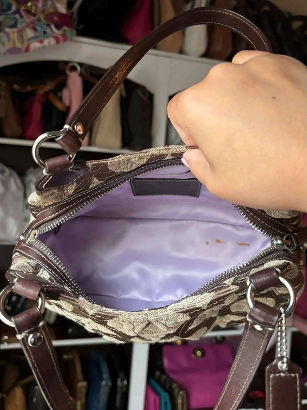 🤎COACH Gramercy Op Art Bag & Wallet🤎